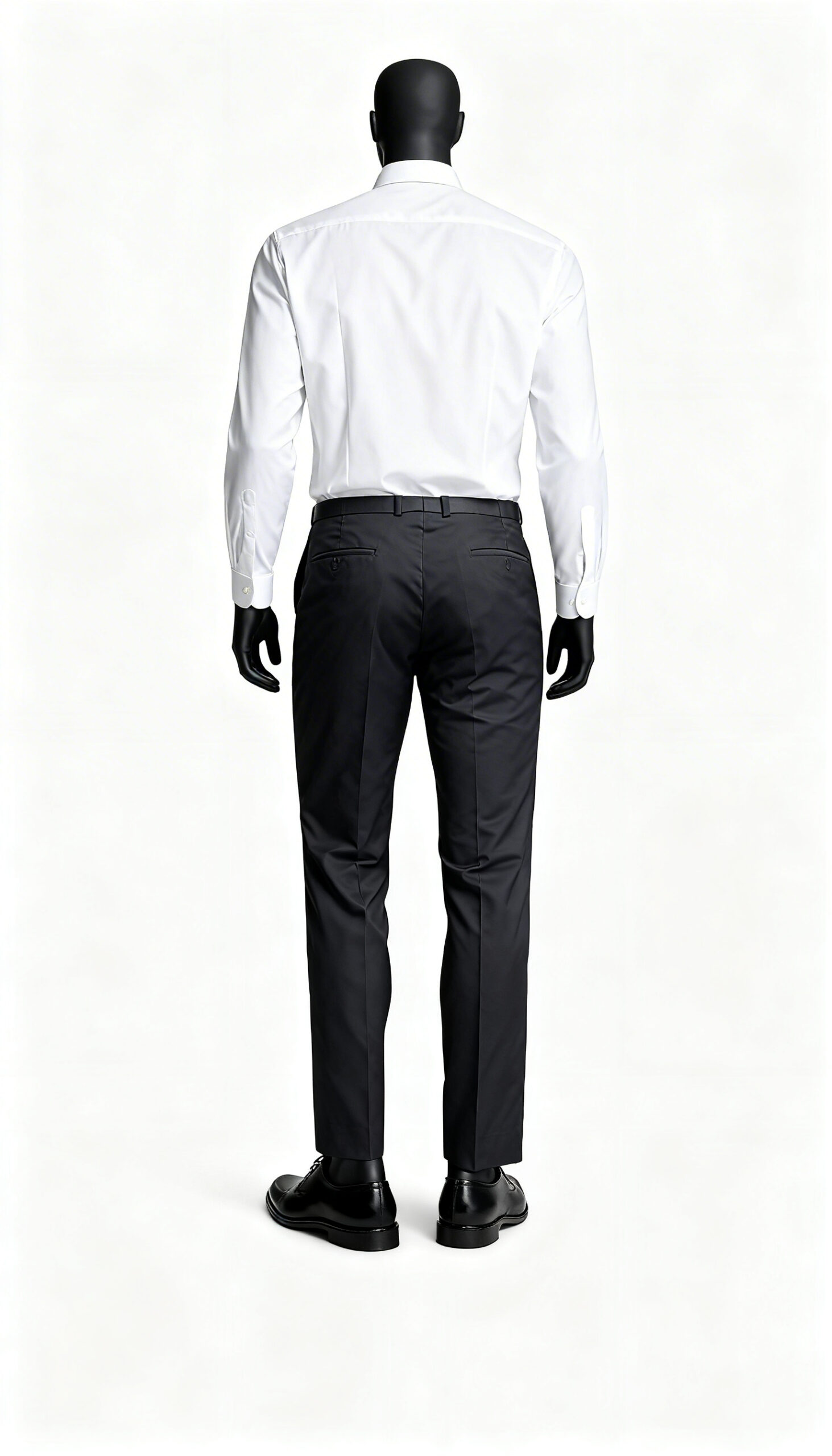 Men Dark Charcoal Formal Trousers - Image 2