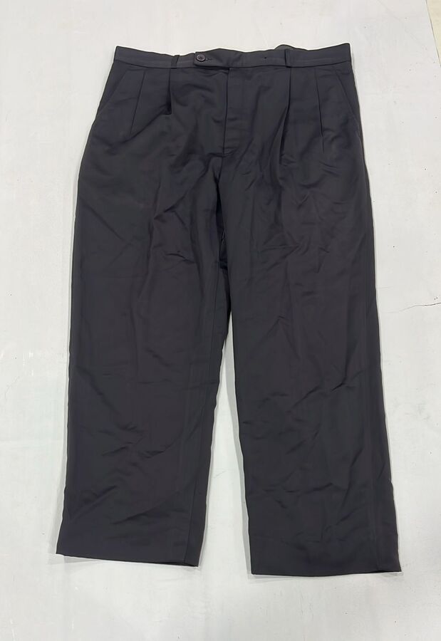 Men Dark Charcoal Formal Trousers - Image 4