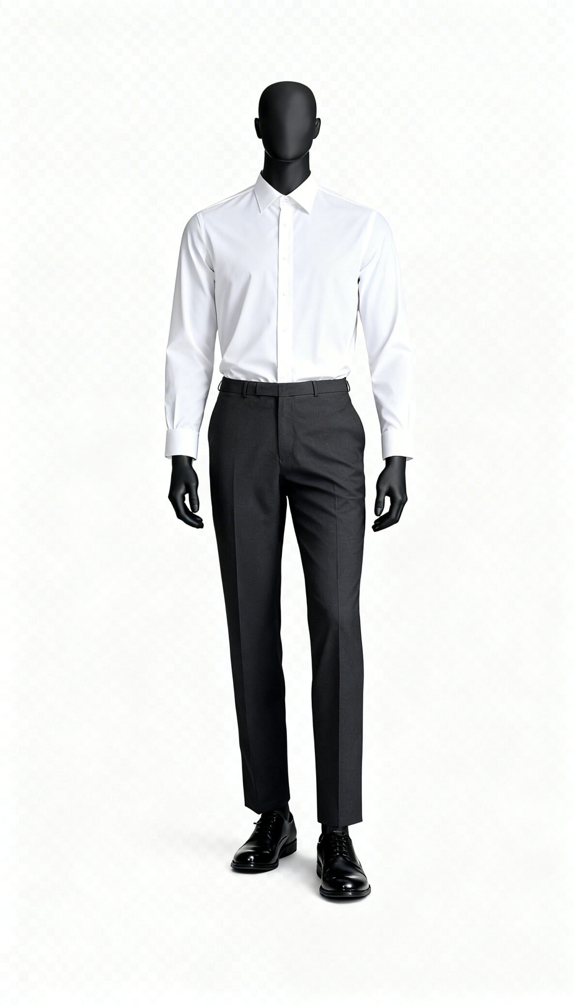 Men Charcoal Grey Formal Trousers