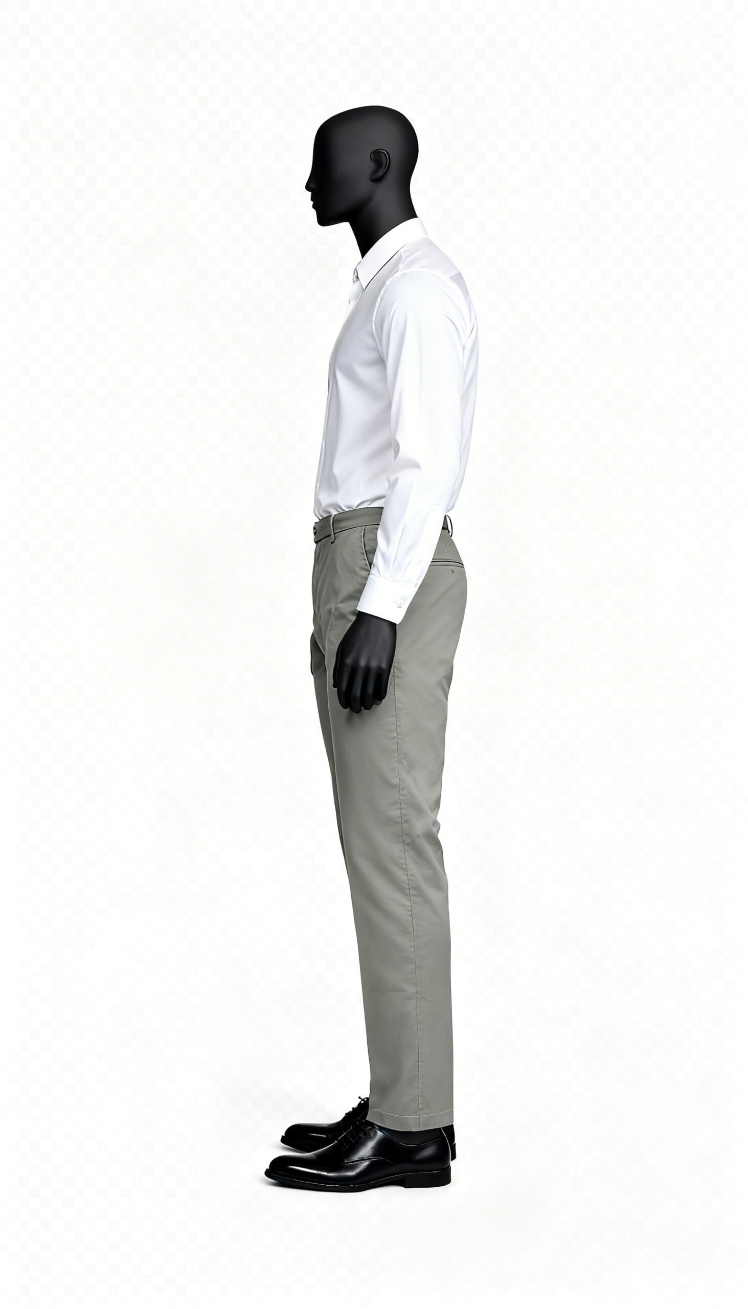 Men Light Olive Solid Regular Fit Casual Trouser - Image 3