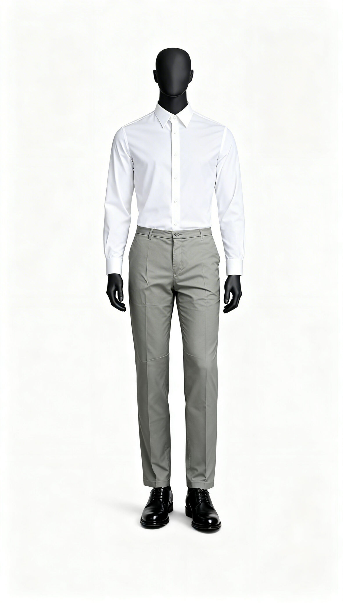 Men Light Olive Solid Regular Fit Casual Trouser