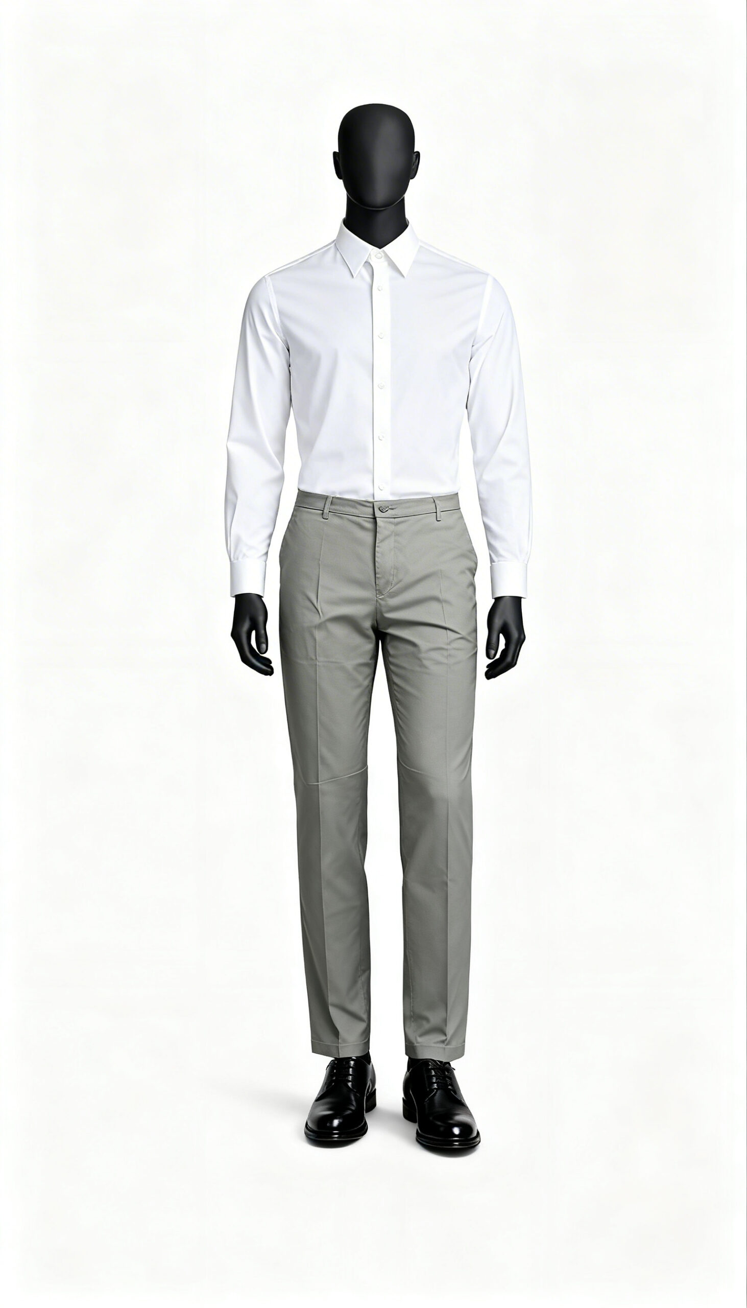 Men Light Olive Solid Regular Fit Casual Trouser