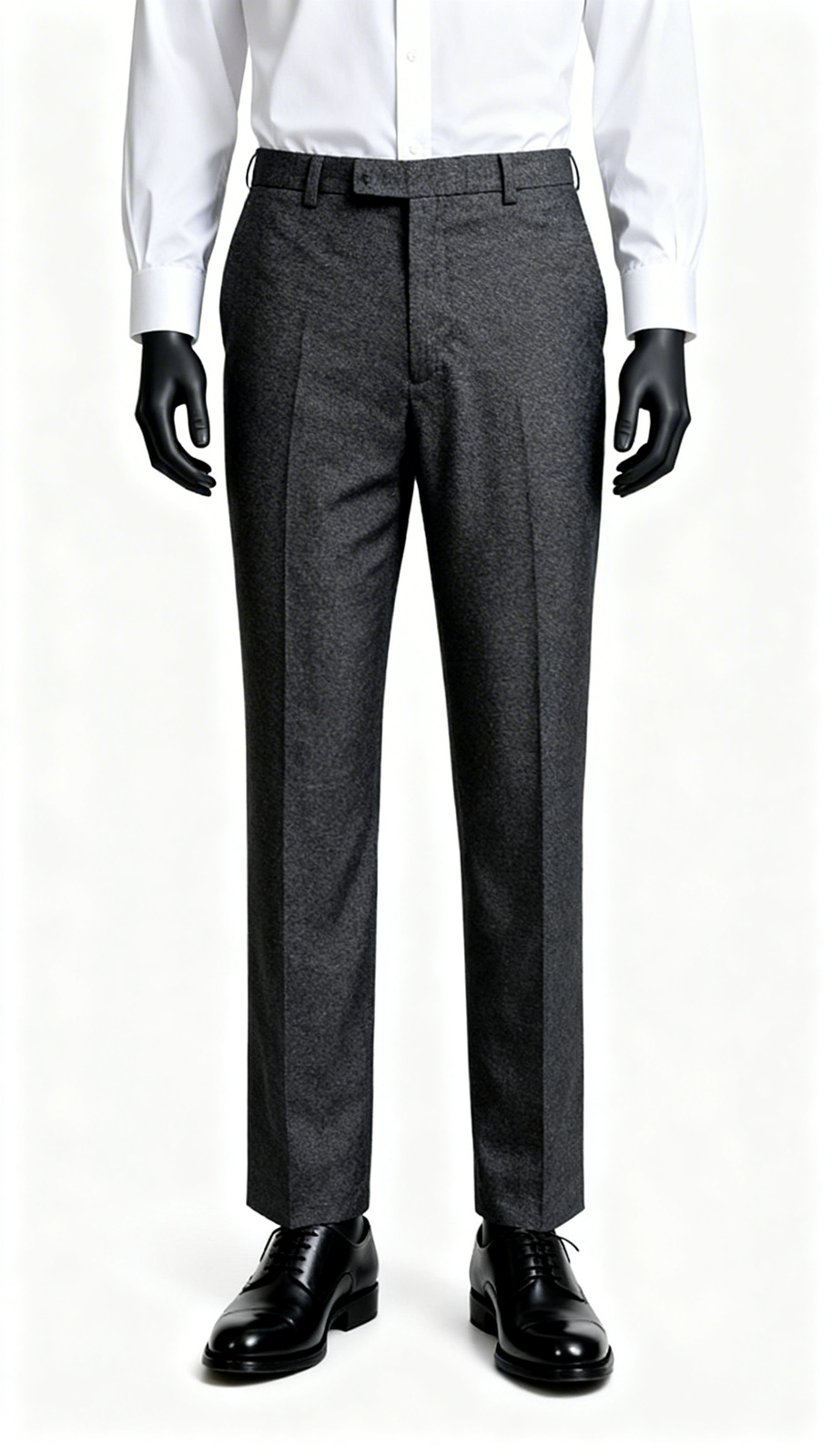 Men Grey Formal Straight Trouser