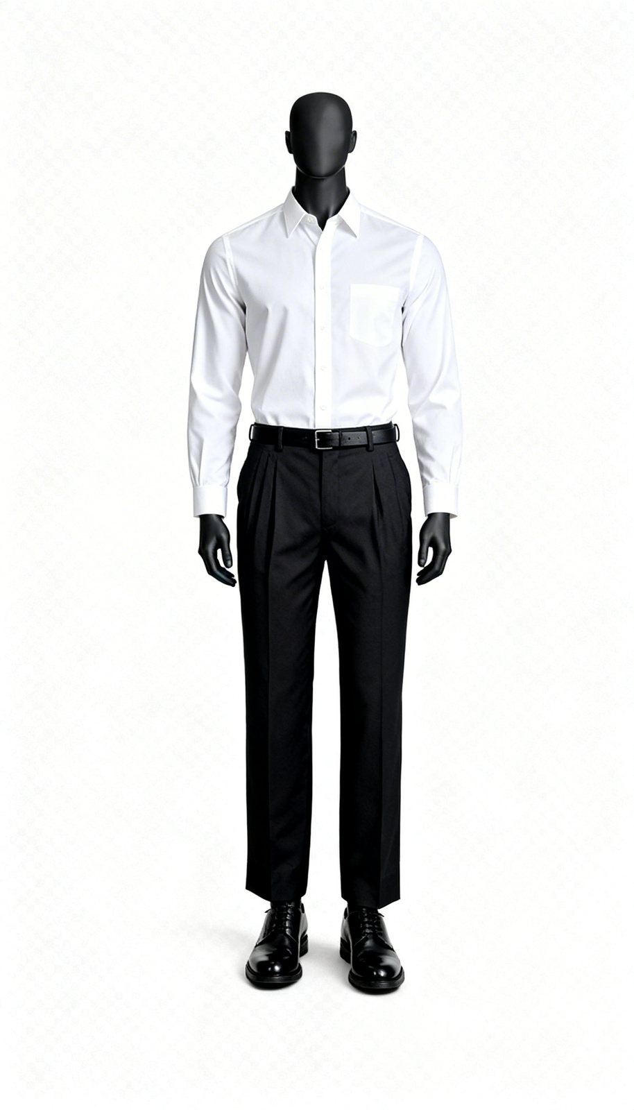 Men Black Formal Office Trouser