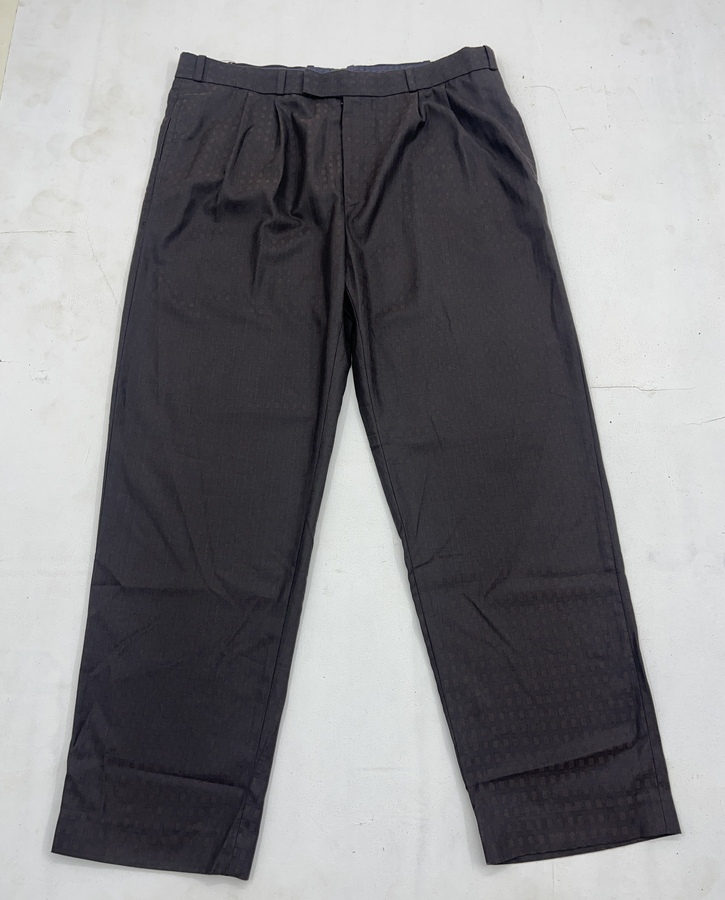 Men Charcoal Textured Formal Trouser - Image 4