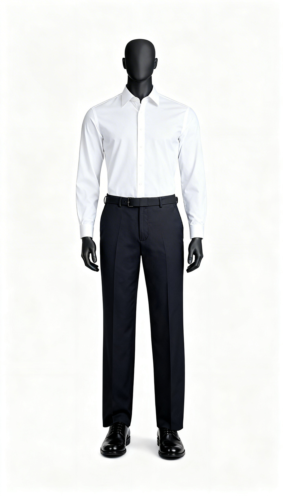 Grey Solid Regular Fit Formal Trousers
