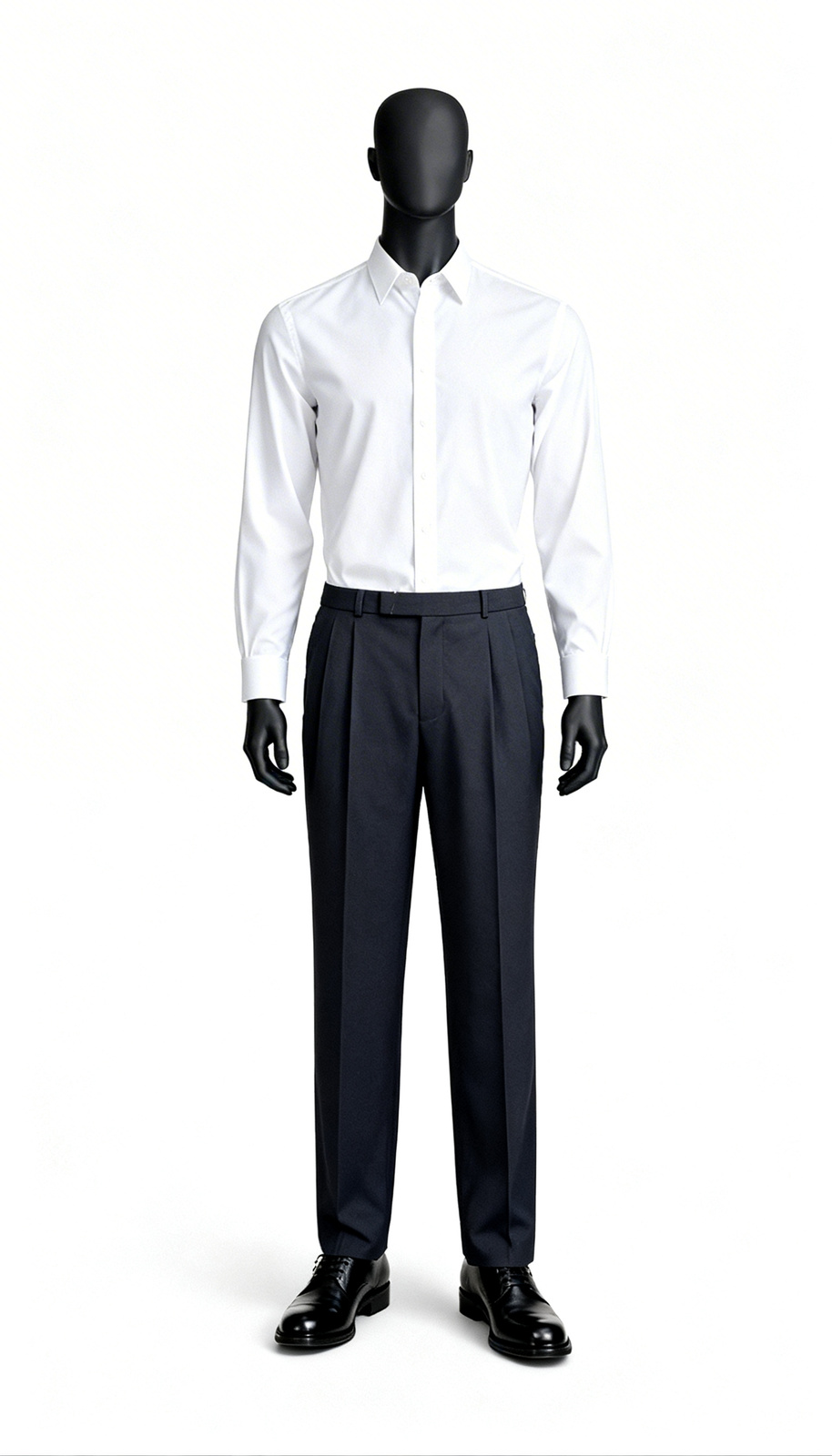 Men Charcoal Formal Straight Trouser