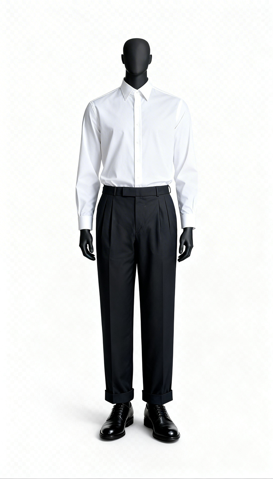 Men Grey Formal Straight Trouser