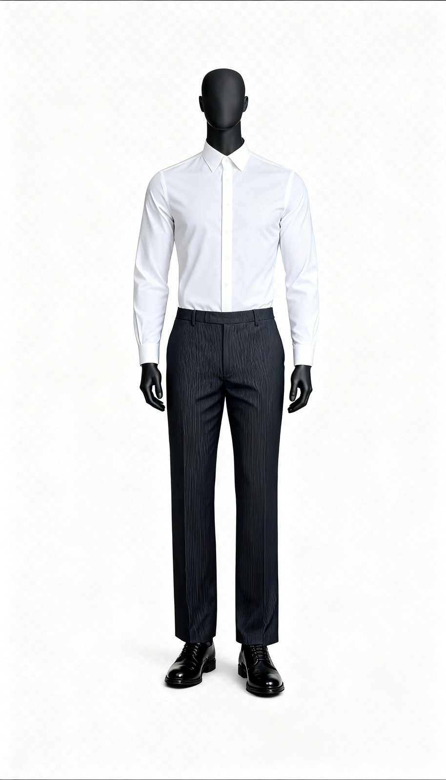 Men Dark Grey Formal Trouser