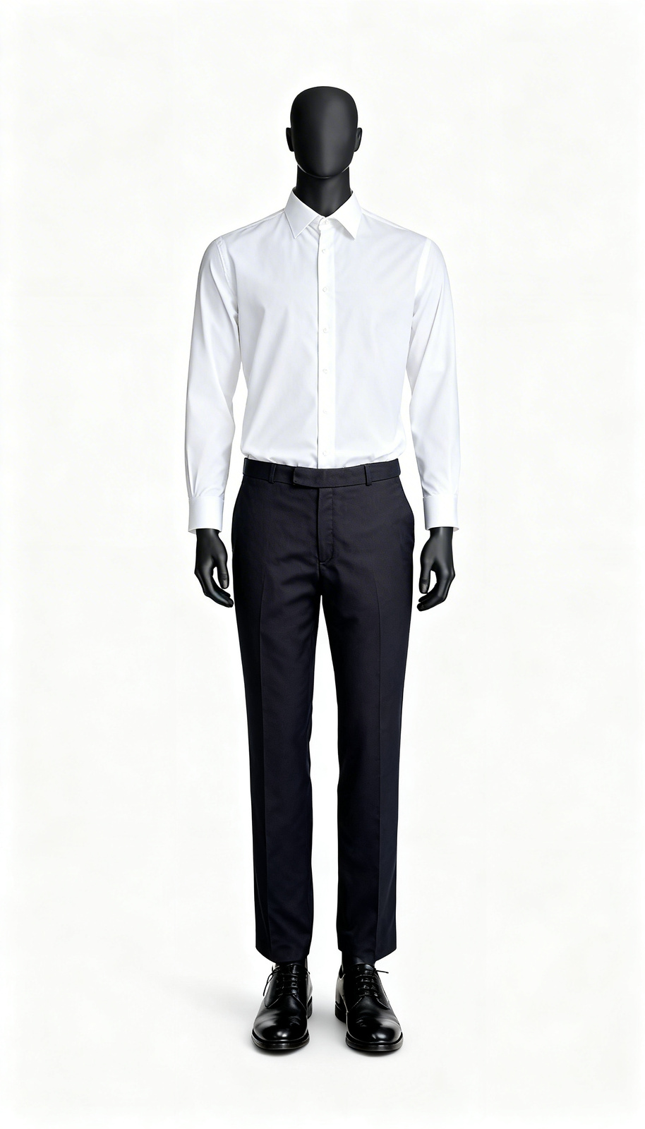 Men Black Formal Office Trouser