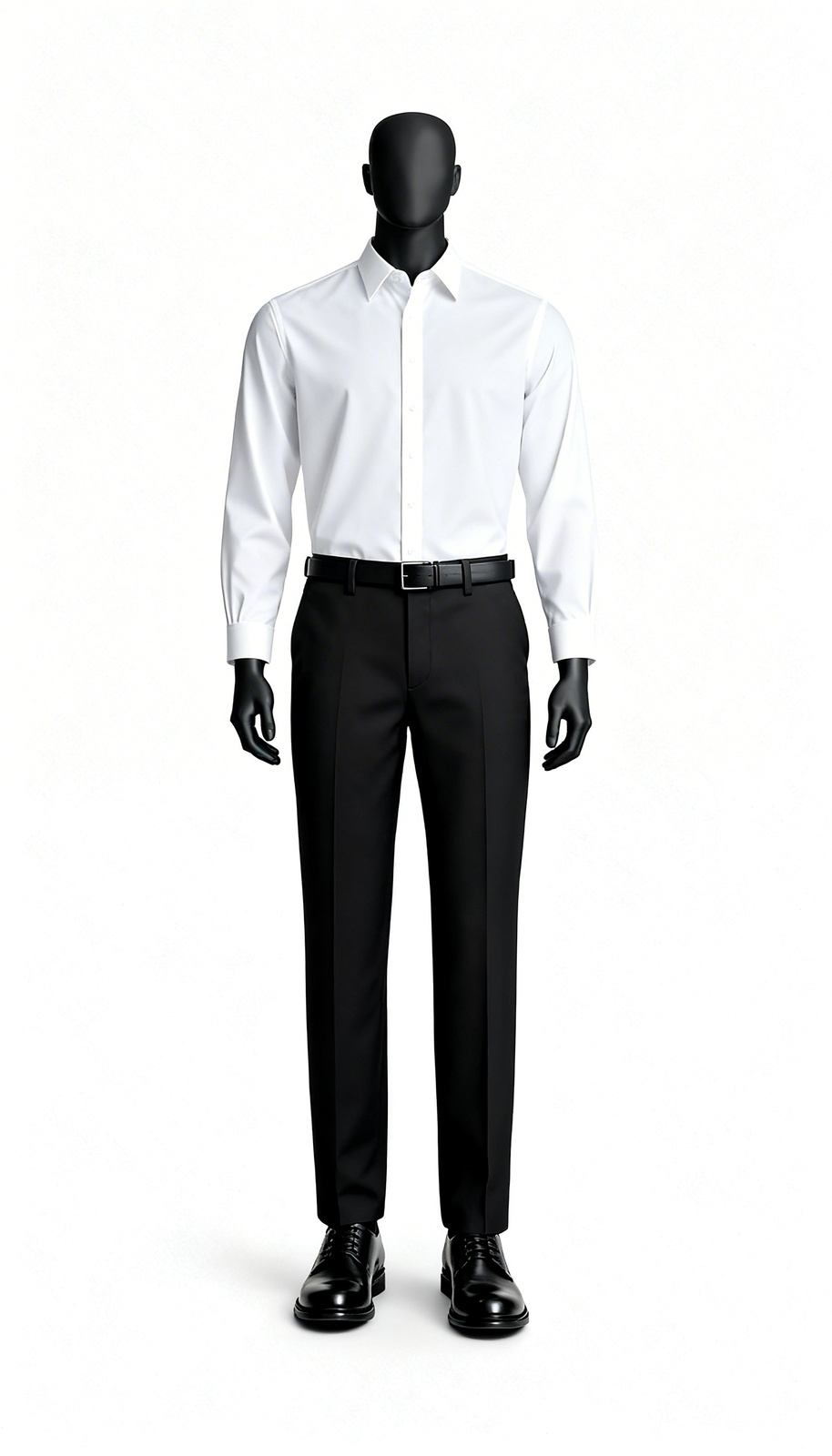 Men Black Formal Office Trouser