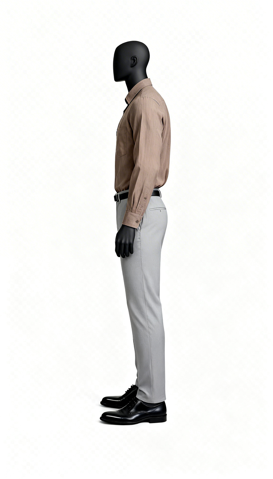 Brown Solid Formal Office Shirt - Image 3