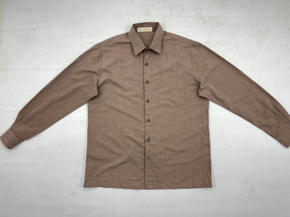 Brown Solid Formal Office Shirt - Image 4