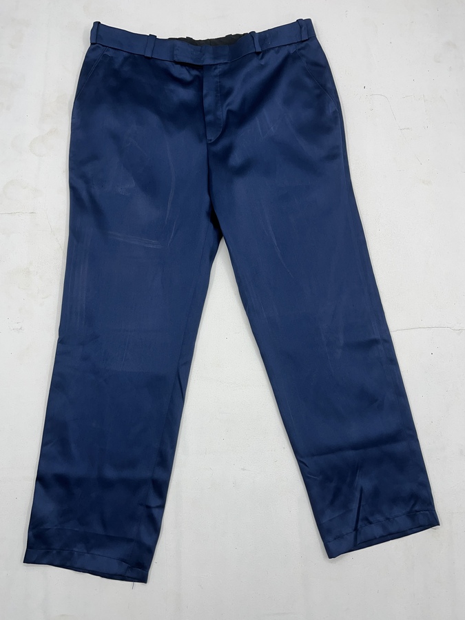 Men’s Solid Navy Trousers - Image 4
