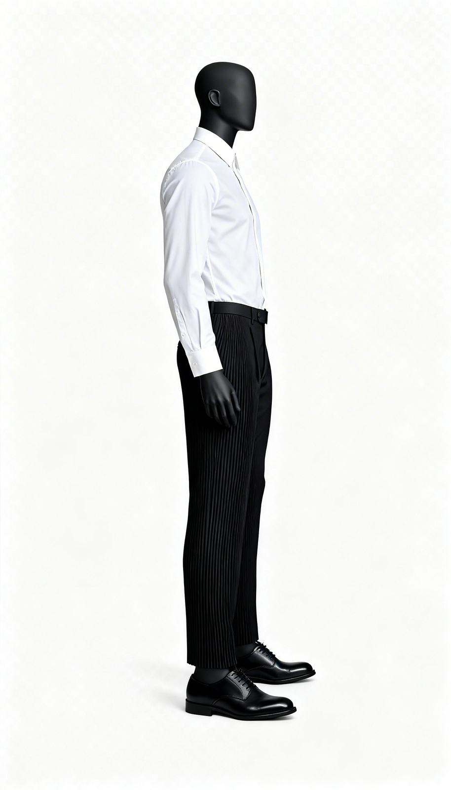 Charcoal Pleated Casual Trouser