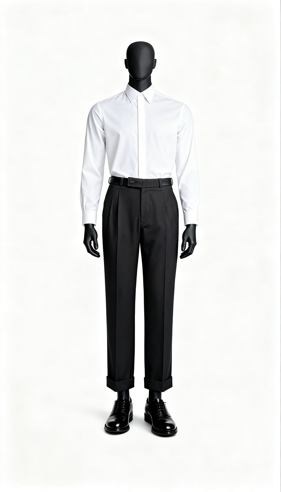 Men Charcoal Formal Straight Trouser