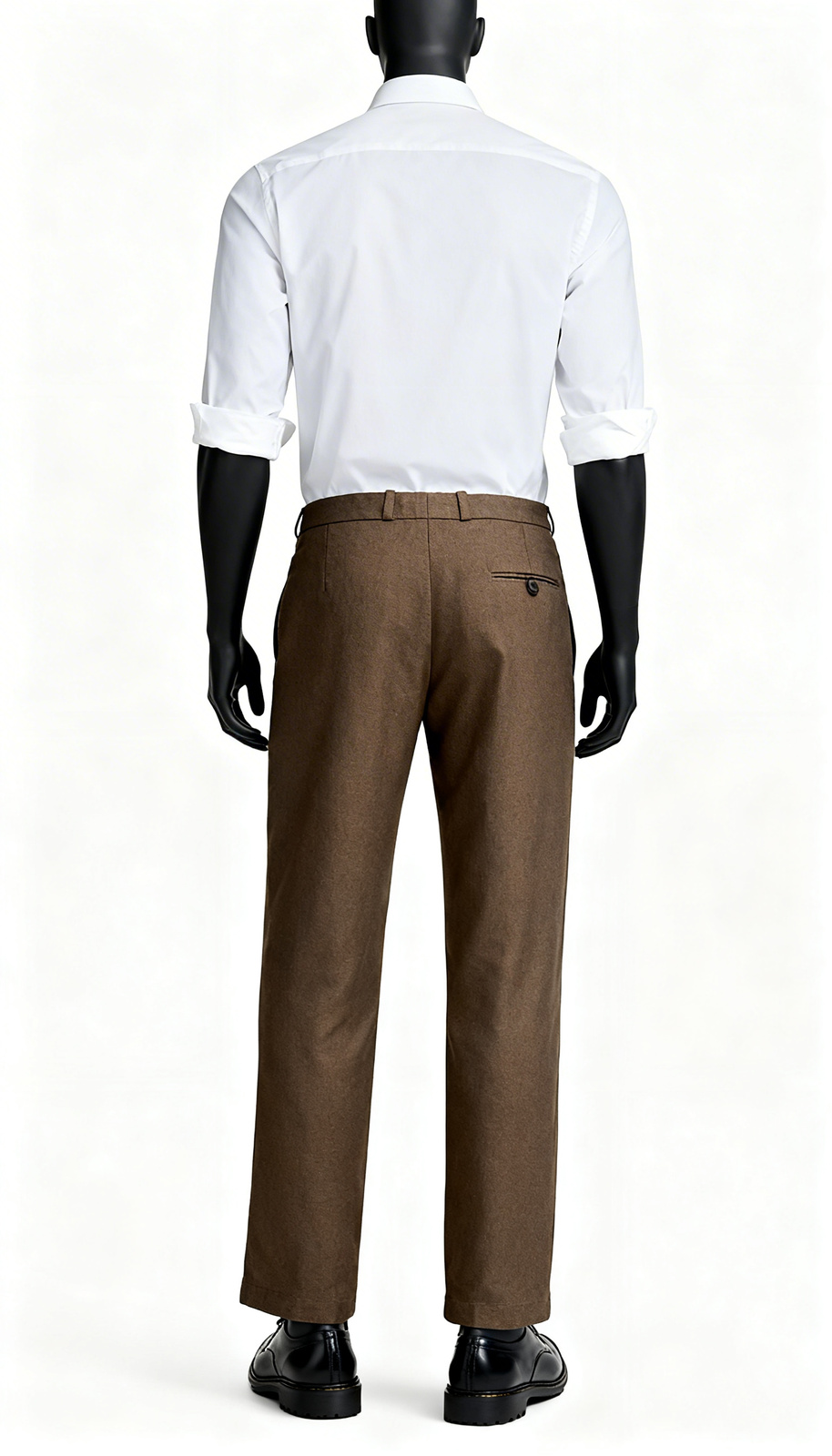 Men Brown Formal Straight Trouser