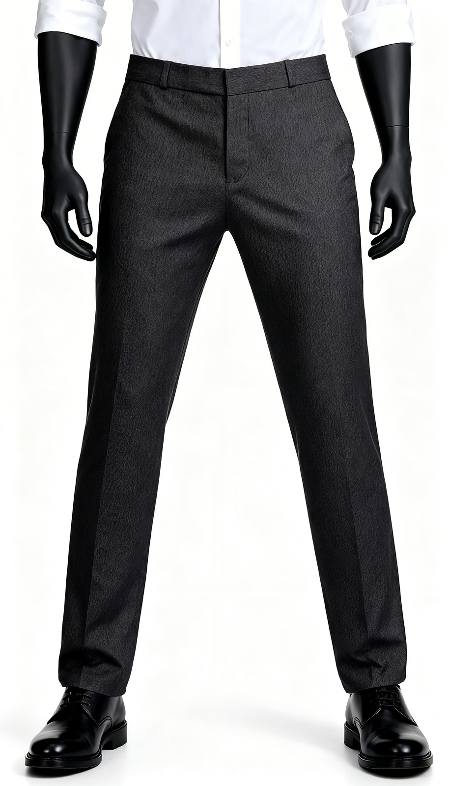 Men Dark Maroon Formal Straight Trouser