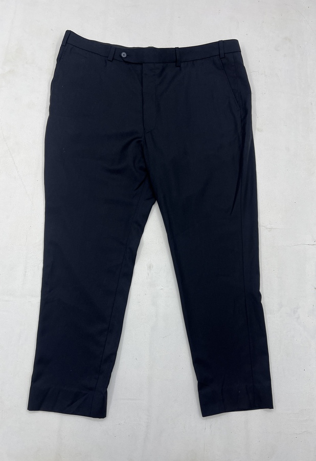 Men Navy Blue Straight Trouser - Image 4