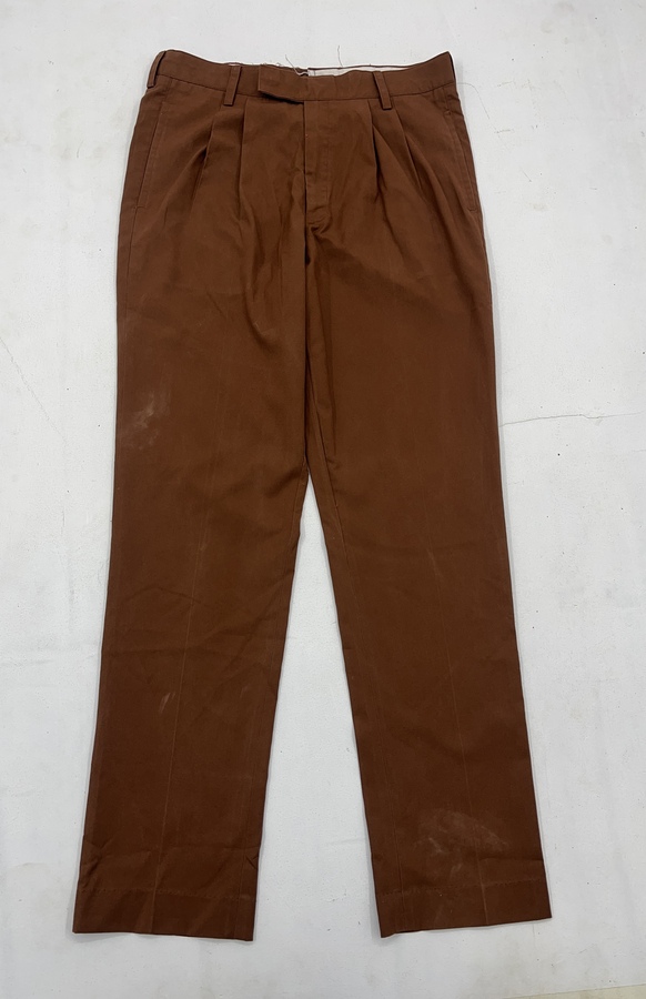 Men Brown Formal Straight Trouser