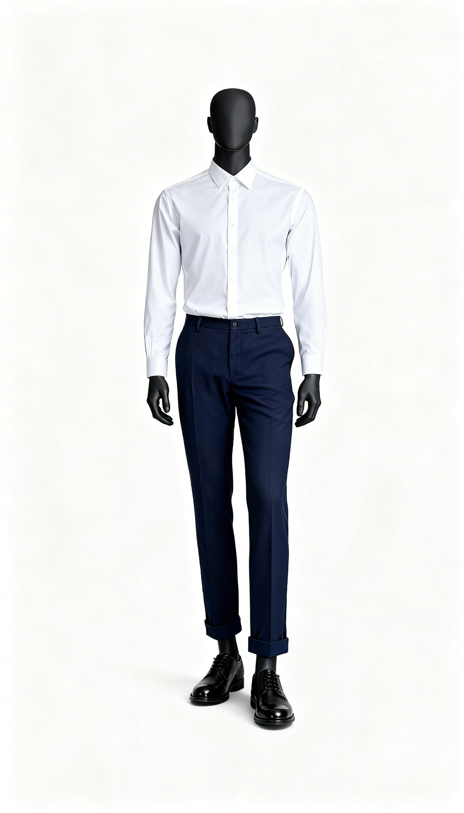 Navy Blue Casual Trouser