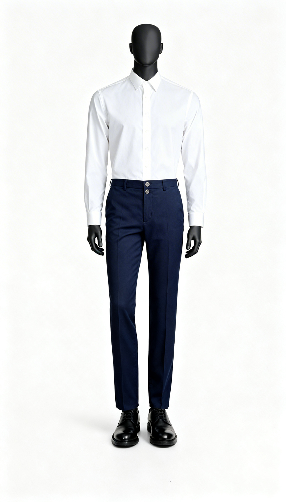 Dark Blue Casual Trouser