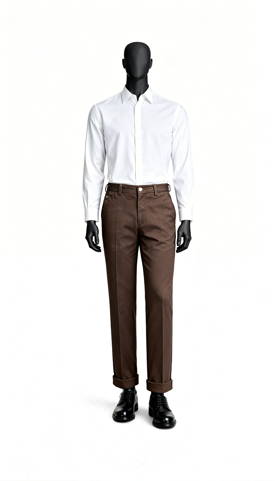 Dark Brown Casual Trouser