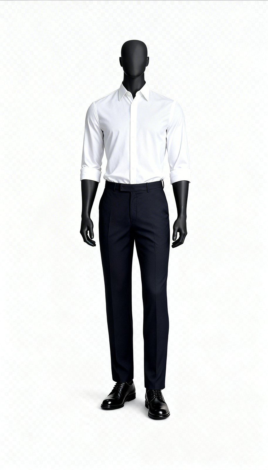 Men Charcoal Grey Formal Office Trouser