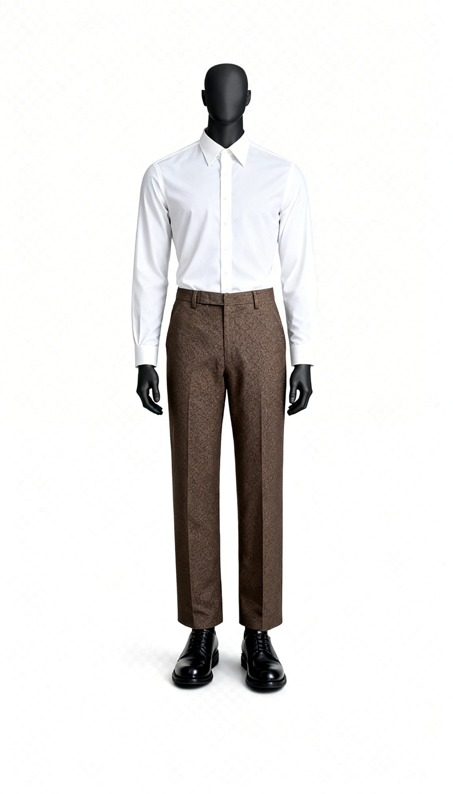 Men Brown Formal Straight Fit Trouser