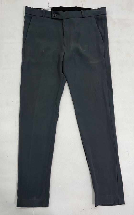 Men Grey Slim Formal Trouser - Image 3
