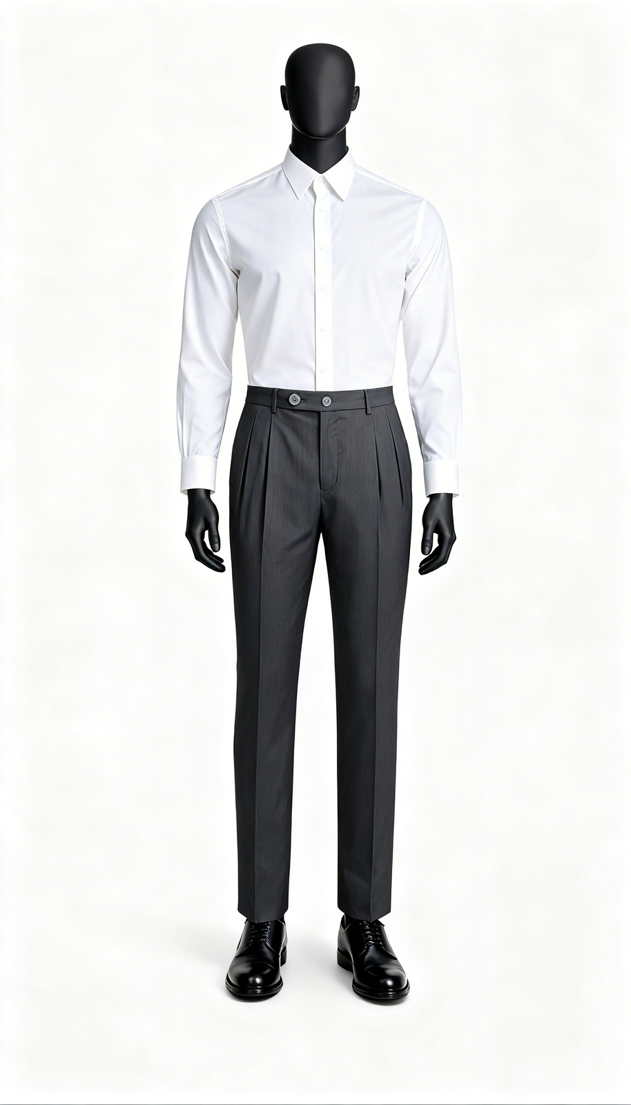 Men Dark Grey Professional Formal Trouser