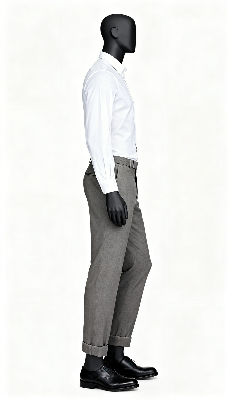 Men Classic Brown Formal Trouser - Image 3