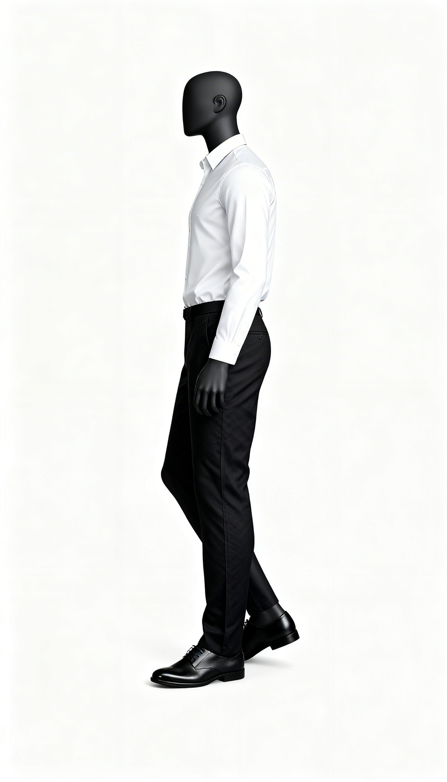 Men Black Formal Trouser - Image 3
