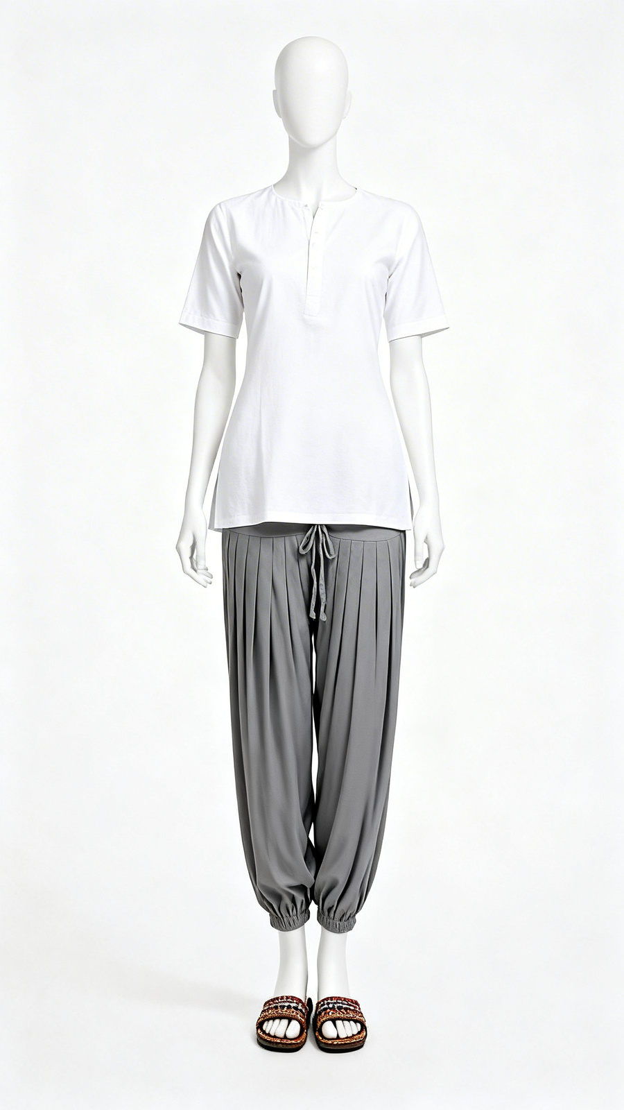 Grey Casual Salwar Pants