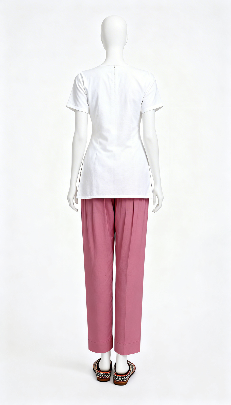 Pink Slim Ethnic Pant
