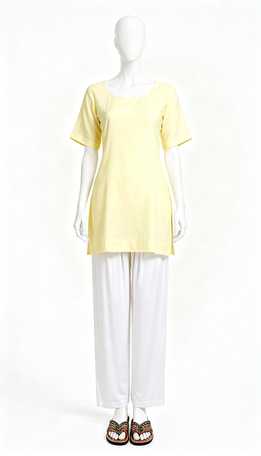 White Classic Dhoti Pant