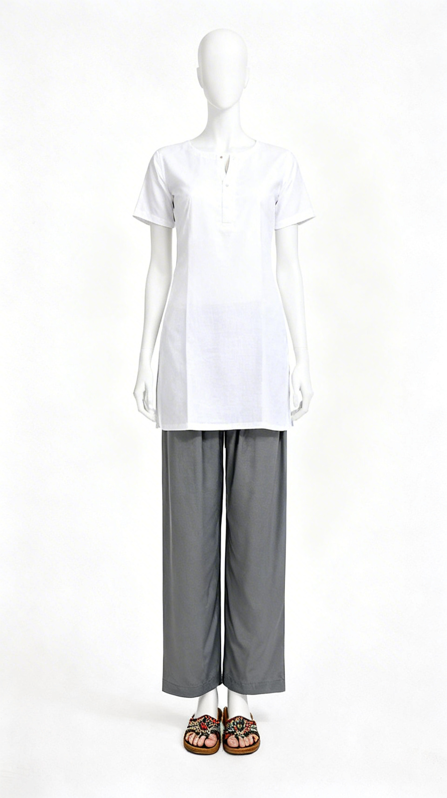 Slate grey tapered pajama