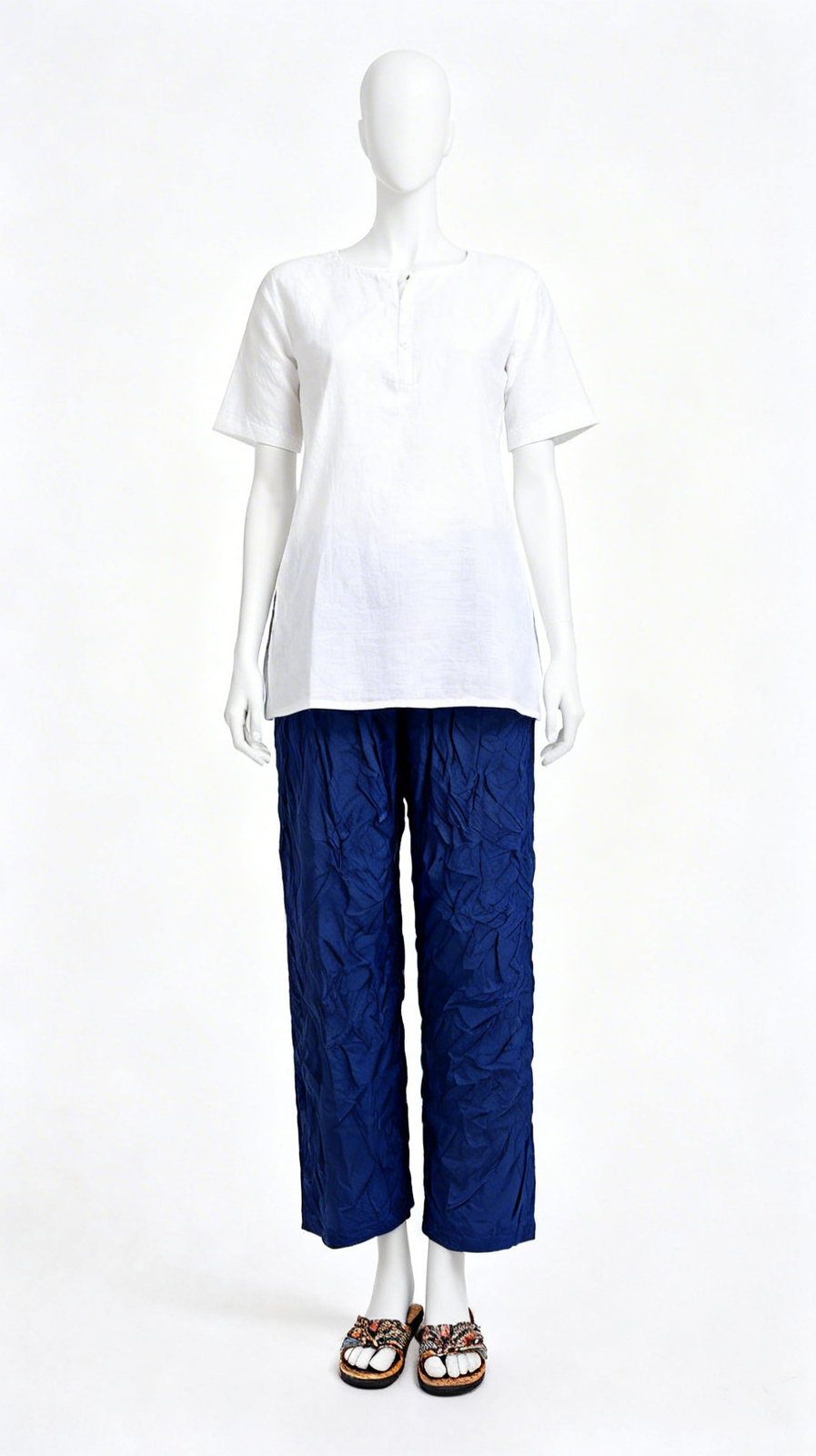 Royal blue flared pant