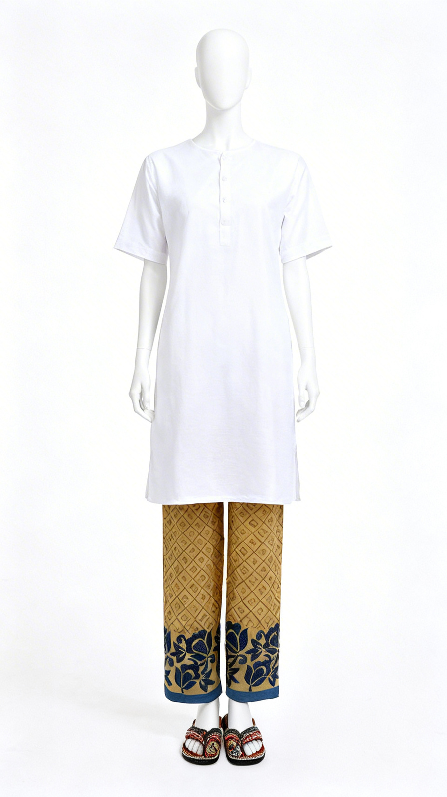 Mustard ethnic printed pant