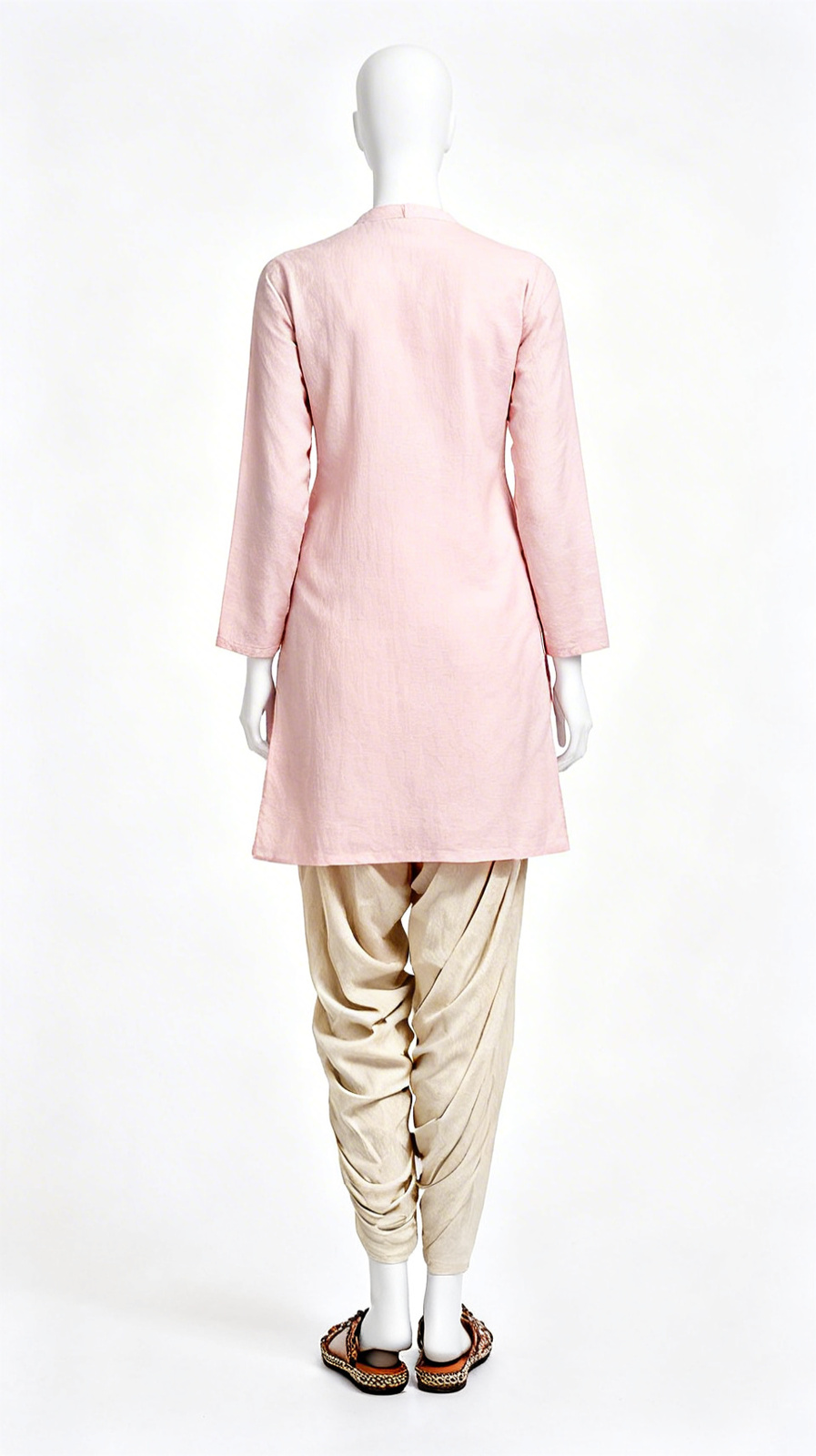 Cream relaxed casual pant