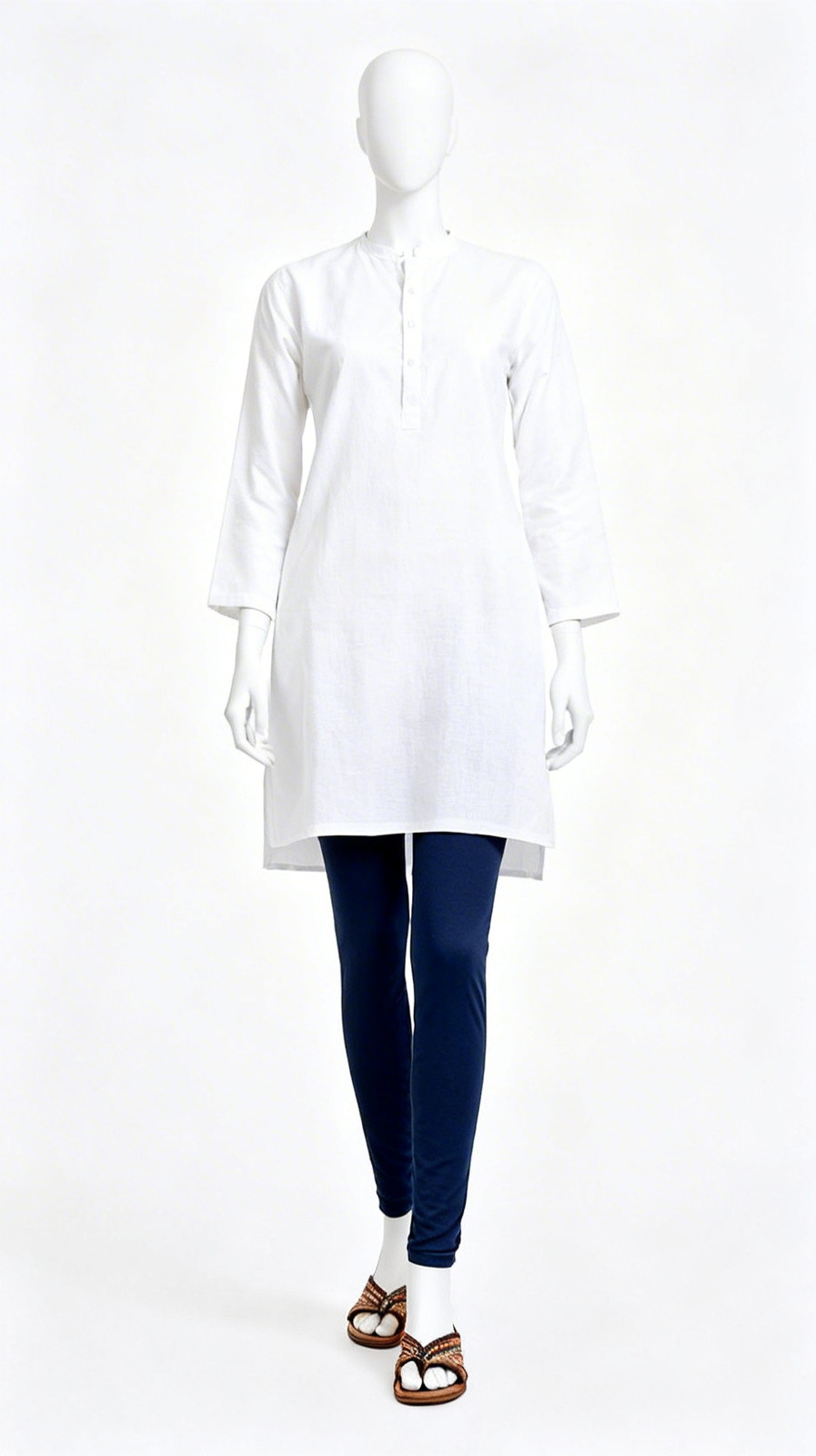 Navy slim basic pajama - Image 3