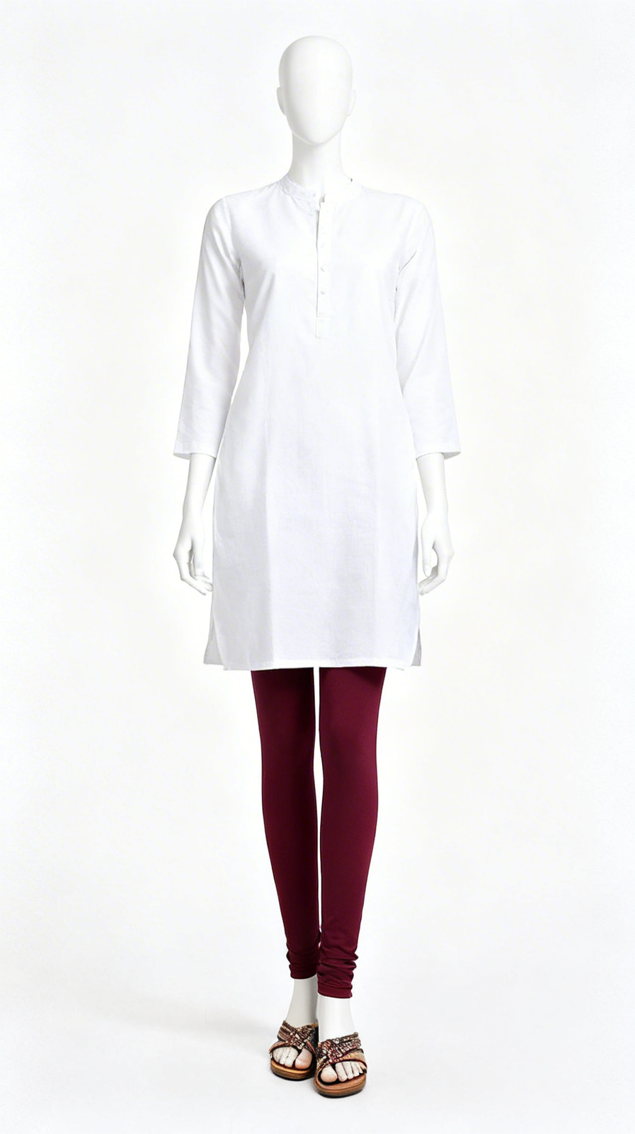 Red simple slim pajama