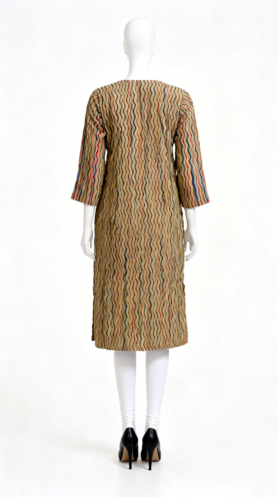 Zig Zag Printed Long Kurti