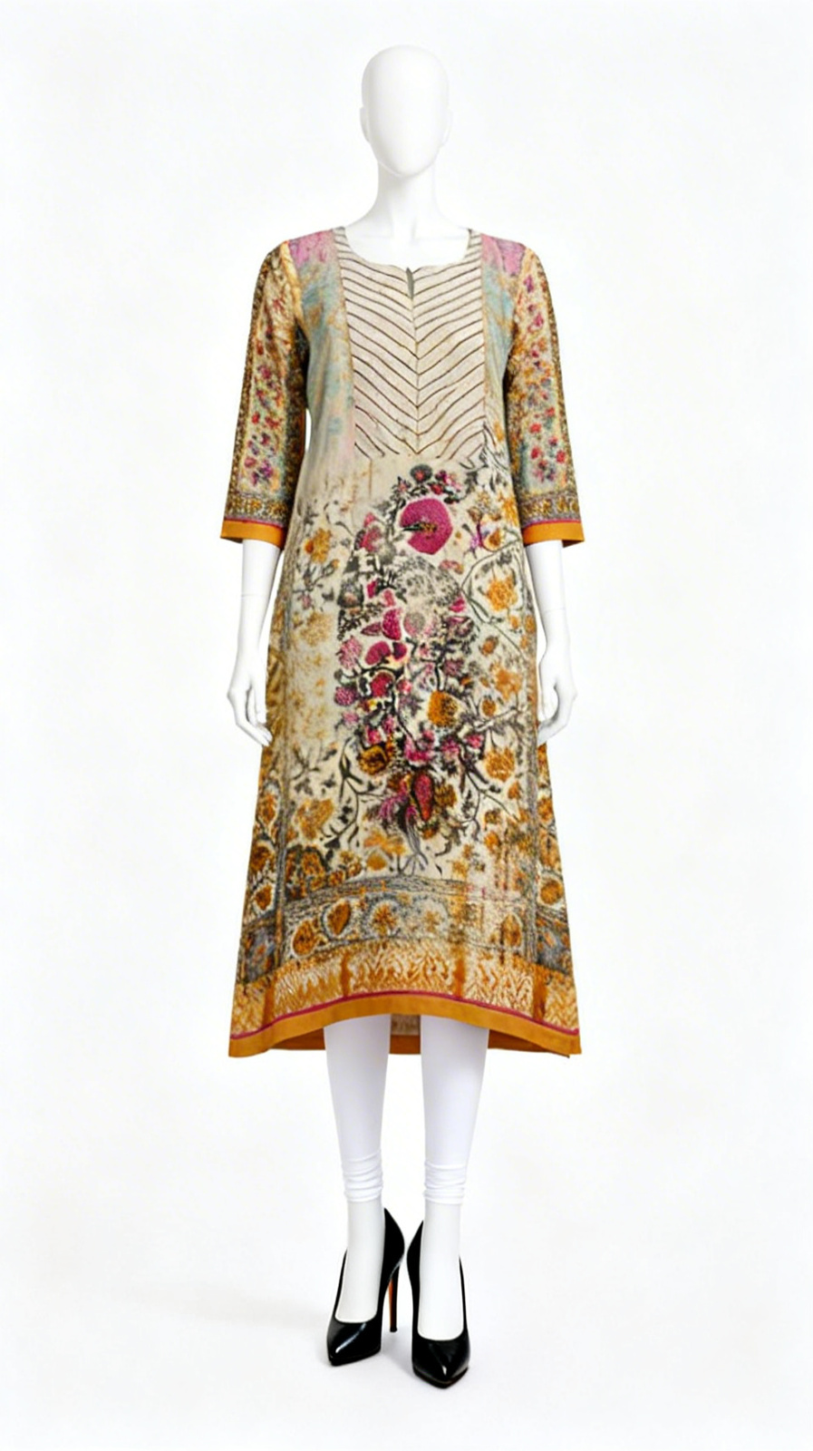Floral Printed Ethnic Kurti