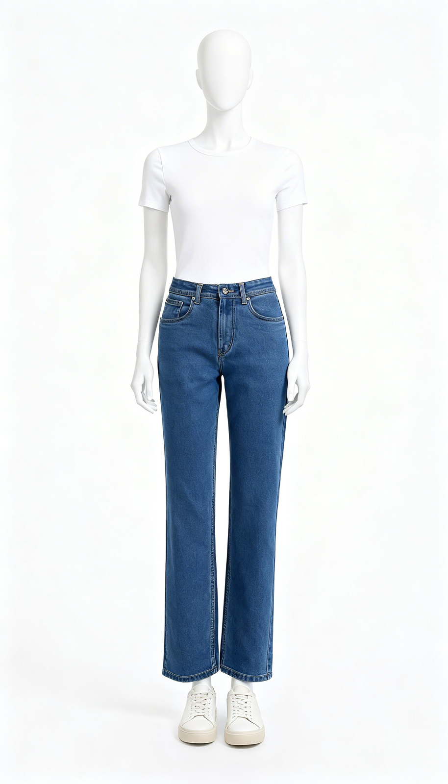 Women Jeans Solid Blue Slim Fit