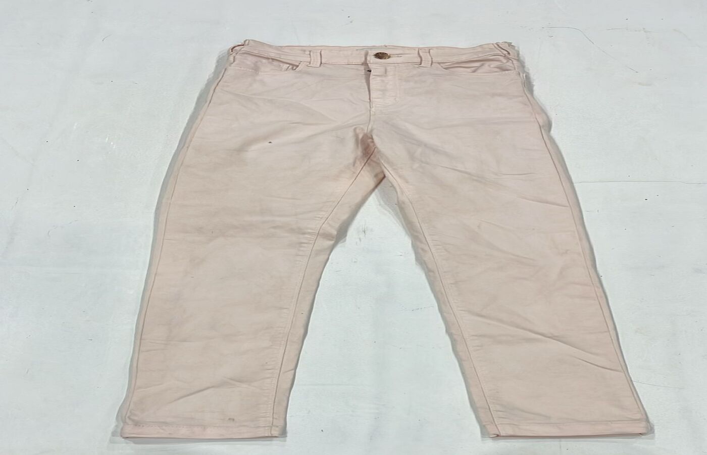 Pink Solid Straight Fit Jeans - Image 5