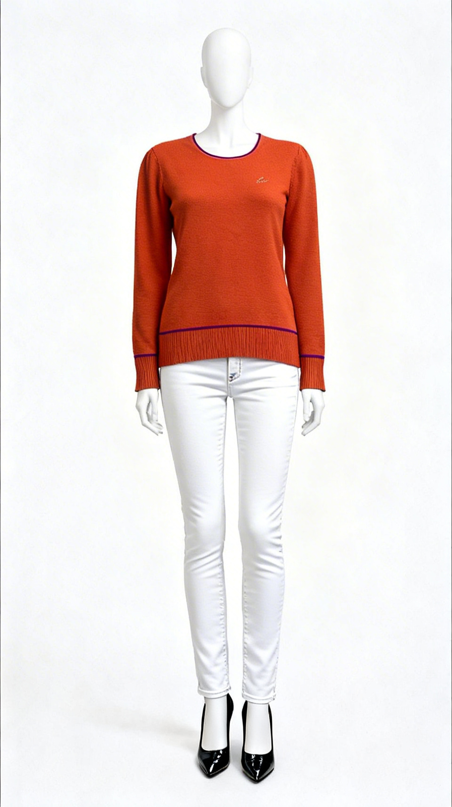 Solid Ribbed Sweater