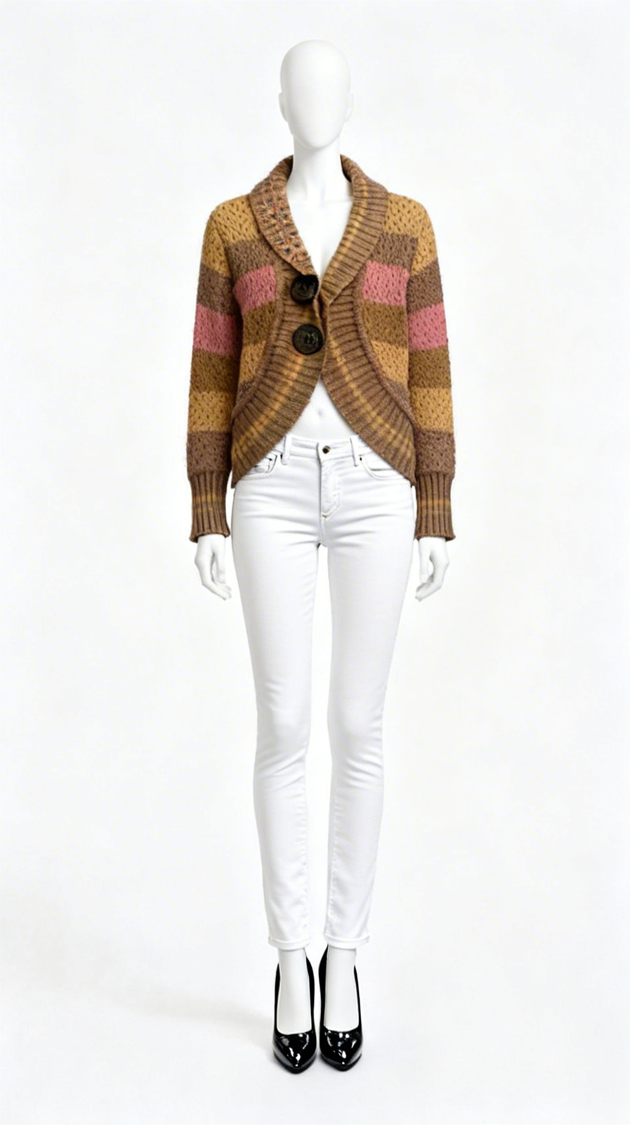 Color Block Cardigan
