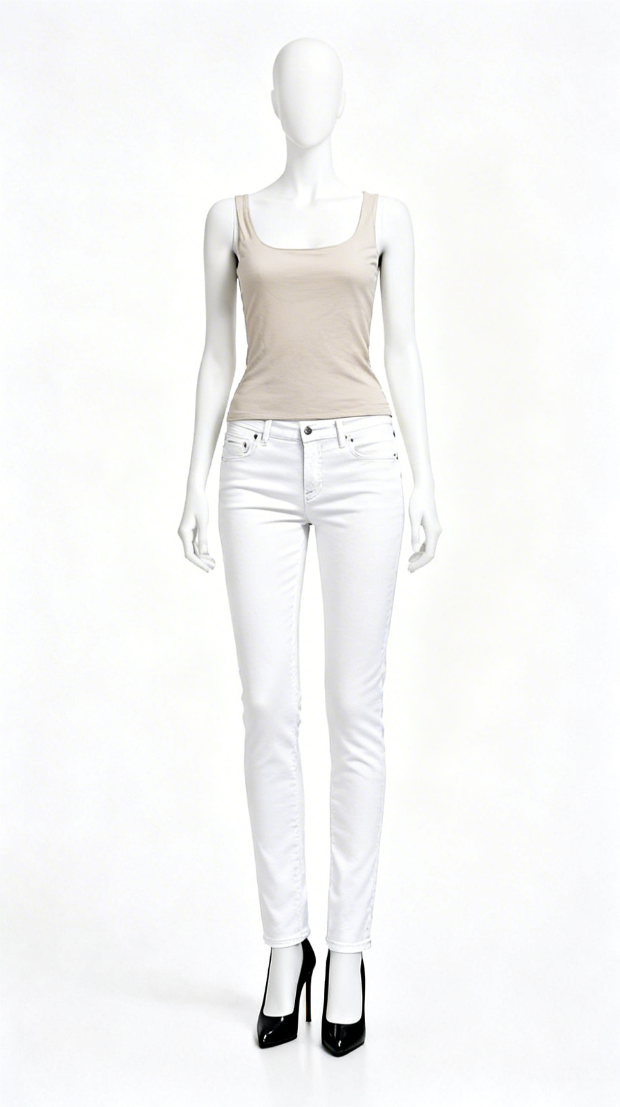 Sleeveless Solid Scoop-Neck Top