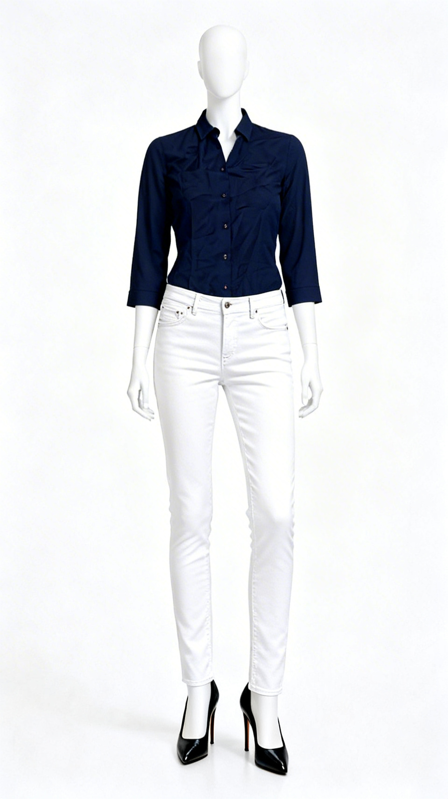 Solid Button-Down Shirt